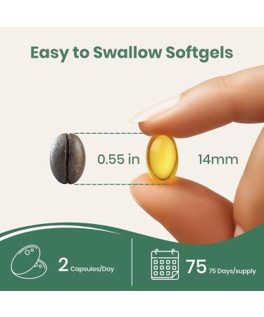 NUTRAJOY Oil of Oregano Softgels Oil of Oregano with Black Seed Oil Immune and Antioxidant Support High Potency Carvacrol Non-GMO Gluten Free 150 Softgels - Buy Online on GoSupps.com