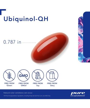 Pure Encapsulations Ubiquinol-QH 50 mg Softgel Capsules | Immune Cellular & Cardiovascular Support | 60 Count - Buy Online on GoSupps.com