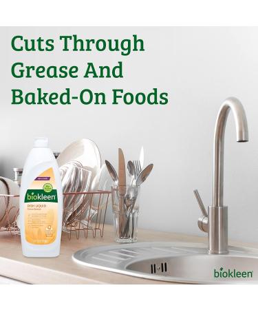 Biokleen Dish Liquid Soap - Eco-Friendly Plant-Based Citrus & Aloe - 50 Ounce Dishwashing & Hand Moisturizing Cleanser - Buy Online on GoSupps.com