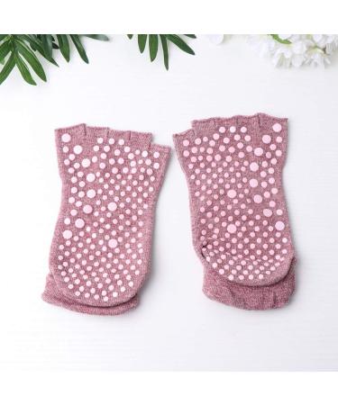 Spa socks 1 pair of anti-slip yoga socks 5-tooth moisturizing socks breathable sports socks for lady girls moisturizing socks (color: b)