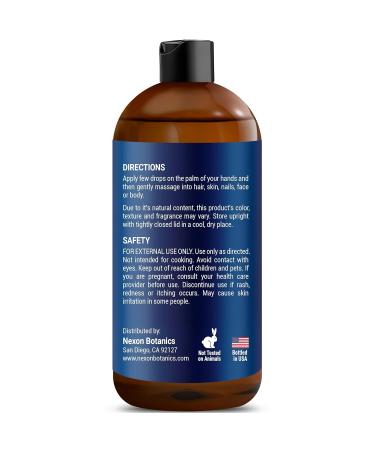 Nexon Botanics Organic Castor Oil for Hair Growth 8 fl oz | Cold Pressed Unrefined Castor Oil for Skin & Hair Care | Aceite De Ricino Organico - Buy Online on GoSupps.com