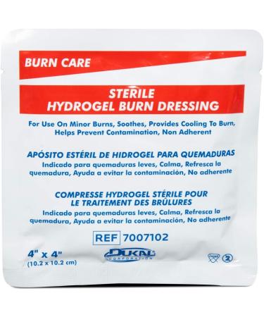 Buy Hydrogel Burn Dressings - Two 4x4 Moisture-Retaining Bandages for Fast Burn Care & Healing - International Shipping - Buy Online on GoSupps.com