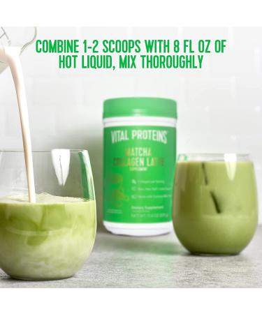 Vital Proteins Unflavored Matcha Collagen Latte - 11.6 oz (329 g) - Boost Your Wellness - Buy Online on GoSupps.com