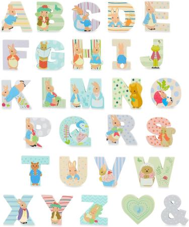 Orange Tree Toys Peter Rabbit Wooden Letter X with Mr. Bouncer - Personalized Baby Name Alphabet Animal Decor for Nursery, Boys and Girls - Buy Online on GoSupps.com