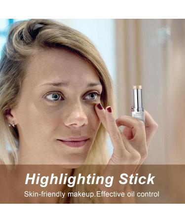 Highlighting Stick Face Concealer Foundation Cream Makeup Concealer Contouring Sticks for Dark Pimples Marks Body Face Brightens & Shades Make Up Foundation Cream 1 Nicything - Buy Online on GoSupps.com