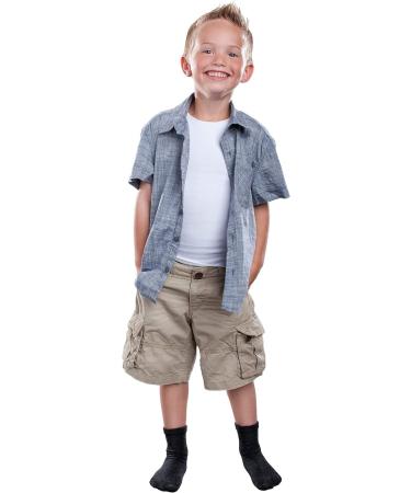 SmartKnitKIDS Sensory-Friendly Seamless Socks - 6 Pack - Black, Charcoal, White XX-Large - Buy Online on GoSupps.com