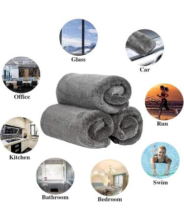 Shiny Bath XXL Drying Towel Shiny Wipes Shower Cleaning Cloths Magicwipe Bathroom Drying Cloths Shiny Wipes for Bathroom Car Home Office Cleaning (6PCS 12x16IN) 12x16IN 6pcs - Buy Online on GoSupps.com