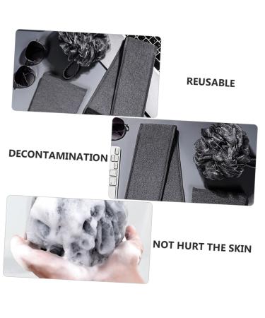 Buy Balacoo Men's Bath Set - 3 Sets Exfoliating Sponge Pad Shower Towel & Scrubber - Spa Accessories for Healthy Cleanse - International Shipping Available - Buy Online on GoSupps.com