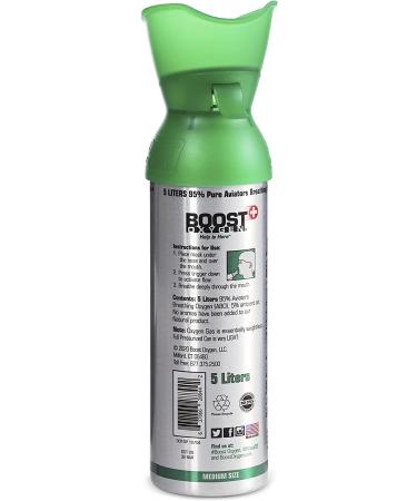 Boost Oxygen 5L Natural Canister 5-Pack for High Altitudes, Athletes - Flavorless - Buy Online on GoSupps.com