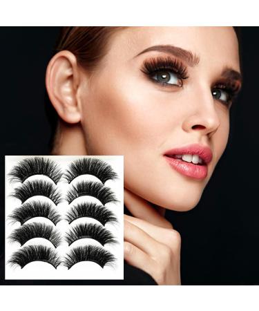 TYXHXTF Eyelashes 10 Pairs - Natural Look Lashes for Cat Eye Fake Individual & Cluster Lashes - Buy Online on GoSupps.com
