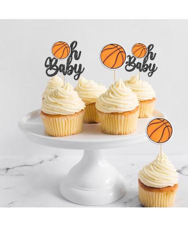 Rsstarxi 36 Pack Basketball Oh Baby Cupcake Toppers Basketball Baby Shower Cupcake Picks Decorations for Basketball Sports Theme Gender Reveal Kids Birthday Party Cake Decorations Design 1 Basketball - Buy Online on GoSupps.com