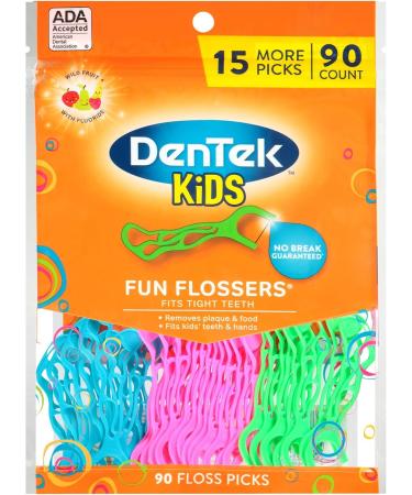 ACT Kids Toothpaste Bubble Gum 4.6oz + DenTek Kids Flossers Wild Fruit 90ct - Buy Online on GoSupps.com