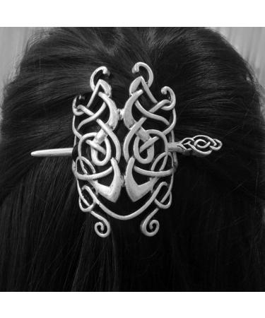 Lurrose 2pcs Vintage Celtic Hairpins - Alloy Hair Stick Clips & Viking Hair Accessories for Women & Girls | International Shipping Available - Buy Online on GoSupps.com