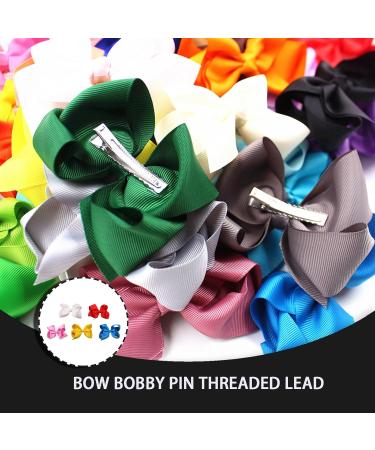 EULAPGOE 10 Pieces Ribbon Bow Hair Accessories Clip Bow Hair Clips Ponytail Clip Hairpin Hair Cards Women's Styling Accessories Threaded Headpiece Hair Accessories - Buy Online on GoSupps.com