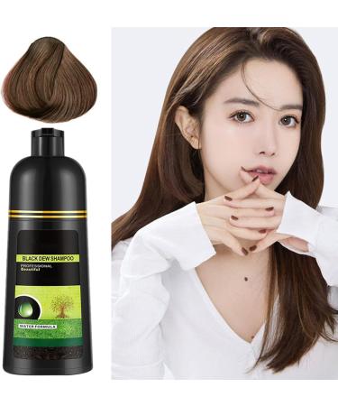 Brown Hair Dye Shampoo 500ml Herbal Natural Ingredients Non-Irritating Odorless Brown Hair Dye White Foam Cream Non-Stick Scalp Dye Shampoo Brown - Buy Online on GoSupps.com