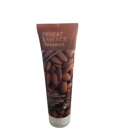 Desert Essence Hand and Body Lotion Sweet Almond 8oz (3 Pack)