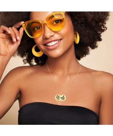 Shop HooAMI Personalized Necklace for Men - Custom Dog Cat Pet Pendant Jewelry Chain in Gold - Buy Online on GoSupps.com