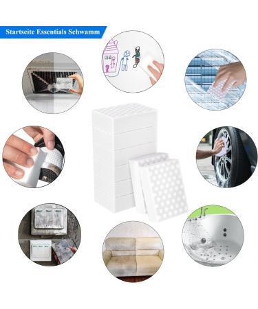 8 Pack Melamine Cleaning Sponge - Dirt Remover for Household Kitchen Bathroom & Walls | White Wonder Sponge 10x7x2cm - Buy Online on GoSupps.com