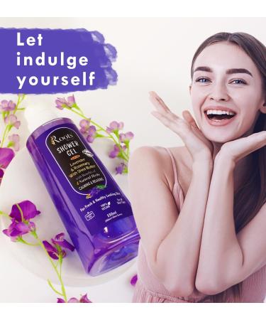 Buy Lavender Body Wash - Natural Gel Shower Gel for All Skin Types | 550ml - Paraben & Silicone Free - Buy Online on GoSupps.com