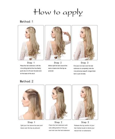 Shop Sarla Hair Extensions - Clip-In Free Transparent Headband Invisible Wire 18 Inch Curly Naturally Long Dirty Blonde - One-Piece 45.7 cm | International Shipping - Buy Online on GoSupps.com
