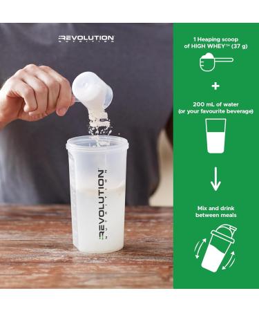 Revolution Nutrition High Whey Protein Powder Whey Isolate Gluten Free Lean Muscle Mass For Men & Women 25g of Protein Per Scoup 908 g 24 Servings (Cookies and Cream 2 Pound) Cookies and Cream 2 Pound - Buy Online on GoSupps.com