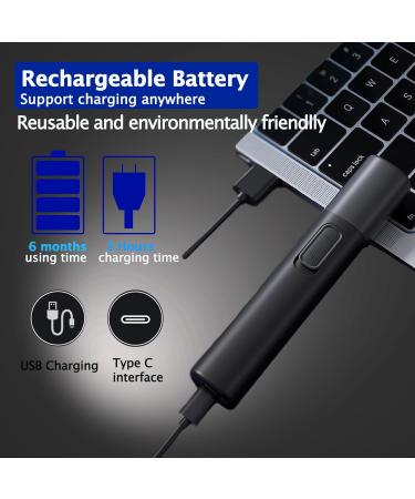 Best Nose and Ear Hair Trimmer for Men - USB Rechargeable Painless Waterproof Dual-Edge Blades - Buy Online on GoSupps.com