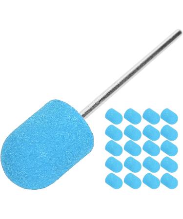 Nail Sanding Band Drill Bit with Shaft Nail Art Sanding Cap Polishing Grinding Sanding Bands Set for Home Salon Use Nail Polisher Sand Cap Nail Art Polishing Sanding Cap for Nail Drill (10 x(Blue) - Buy Online on GoSupps.com
