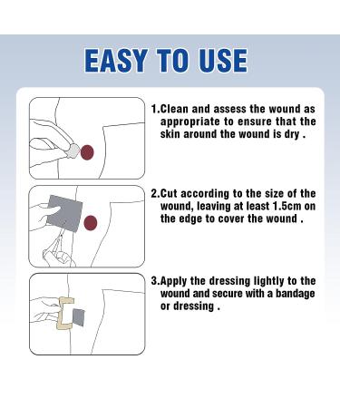 Ceeport Ag Silver Calcium Alginate Wound Dressing Pads 4''x4'' - 10 Pack | Gentle & Highly Absorbent Non Stick Silver Dressings for Wound Care - Buy Online on GoSupps.com