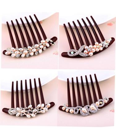 DOITOOL Unique Design Pearl Hair Accessories Rhinestone Hair Accessories Durable Girls Hair Styling Diy Hairstyle No Peculiar Smell Womens Hair Styling Women's Comb Vintage - Buy Online on GoSupps.com