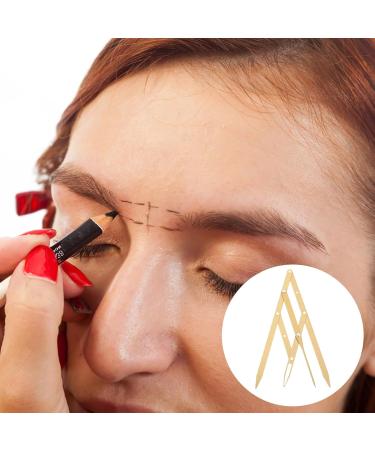 SEWACC R gle Sourcils En Acier Inoxydable Dor R gle De Mesure Nombre D or Positionnement Trois Points Outil Pr cis Pour Maquillage Et Soin Des Sourcils - Buy Online on GoSupps.com