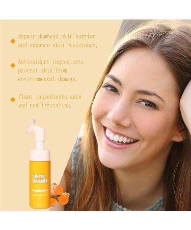  Filvczt Turmeric Face Wash Turmeric Foaming Cleanser Rejuvenating Set with Gentle Foaming Action Deep Cleansing & Hydrating 150ml for Women Girls Teens  - Buy Online on GoSupps.com