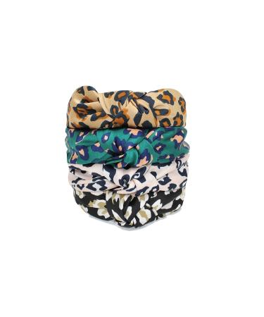 YETASI Leopard Satin Headbands for Women - Chic Green Knotted Headband - Buy Online on GoSupps.com