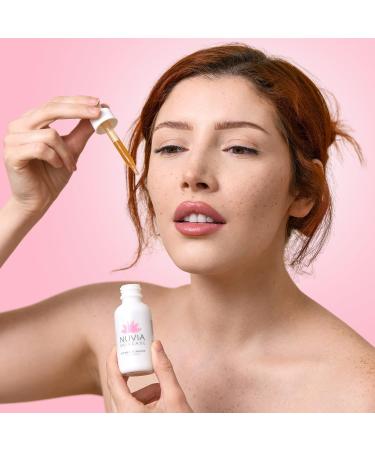 Nuvia Vitamin C Serum with 7 Forms of Vitamin C + Hyaluronic Acid - 96% Organic, L-Ascorbic Acid & Acerola - 1 fl oz - Buy Online on GoSupps.com