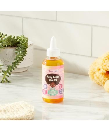 Kids Sugar Puffs Juicy Drops Hair Oil with Jamaican Black Castor Oil and Tea Tree Oil - 4 oz | Natural Nourishing Growth Oil for Thick, Curly, Damaged Hair - Promotes Scalp Health and Hair Growth - Buy Online on GoSupps.com