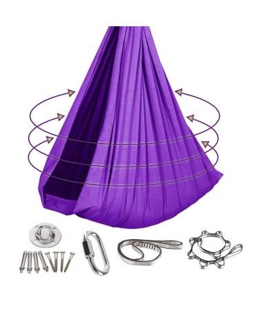 Ssimoo Stretchy Sensory Body SOX full-body calming wrap for children and adults with autism and anxiety-stress reduction and relaxation (color: purple size: 150x280cm) 150x280cm purple