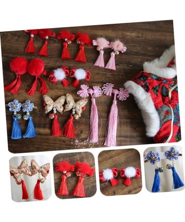FRCOLOR 2 Pairs Kids Hairpin for New Year Party Hair Clip Tassels Barrettes Chinese New Year Hair Clips Children Hairpin Kids Barrettes for Hair Chinese Knot Japanese-style Baby - Buy Online on GoSupps.com