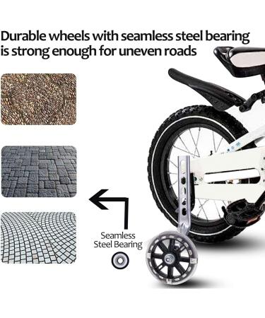Buy Sunshine Smile 2-Piece Universal Support Wheels for Children's Bikes - Durable Black Iron Training Wheels for Kids - Buy Online on GoSupps.com