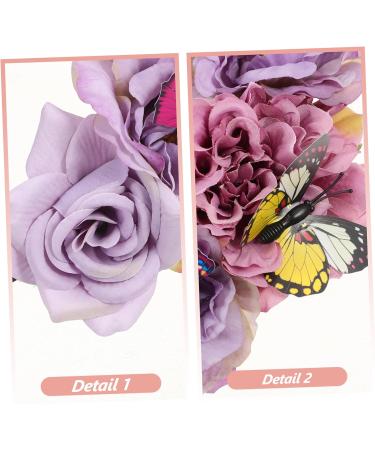 Mikinona Artificial Flower Headband Boho Decor Gothic Accessories Decorative Headband Cosplay Headbands for Women Prom Headbands for Women Flower Headpiece Tea Party Headband Fabric - Buy Online on GoSupps.com