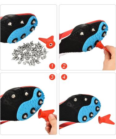 JOVITEC 120 Pcs 1/4 Inch Steel Shoe Spikes Replacement with Wrench - Silver - Buy Online on GoSupps.com