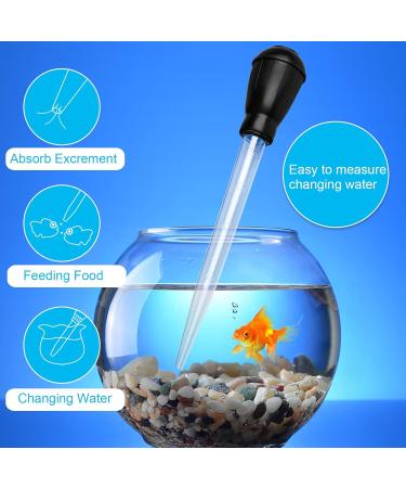 WEAVERBIRD Manual Fish Tank Water Changer Aquarium Dropper 30ml Aquarium Clean Pipette Dropper Fish Tank Cleaning Waste Remover Aquarium Gravel Cleaning Straw Black - Buy Online on GoSupps.com