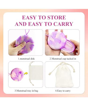 Buy Wusanna Menstrual Discs - Reusable Silicone Cup 12-Hour Protection 4 Pieces 2 Sizes (S & L) - International Shipping Available - Buy Online on GoSupps.com