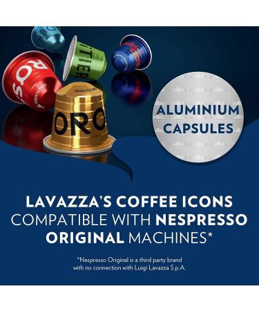 Lavazza Nespresso Compatible Aluminium CO2 Neutral Variety Pack. 5 packs of 10 Capsules (50 Capsules Total) - Buy Online on GoSupps.com