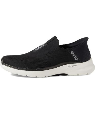 Skechers Men's Gowalk 6 Slip-ons | Athletic Walking Shoes with Memory Foam - Size 10 Black/White - Buy Online on GoSupps.com