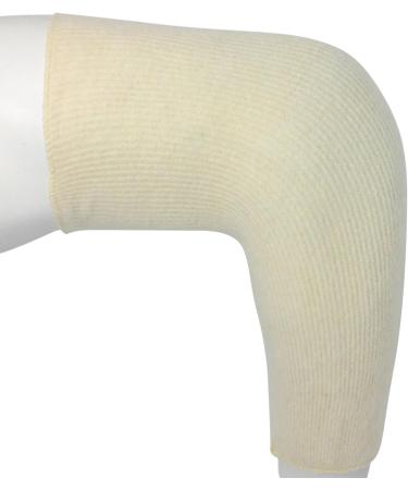 OTC Elbow Warmer - Angora Arthritis Relief | Natural White Large | International Shipping Available - Buy Online on GoSupps.com