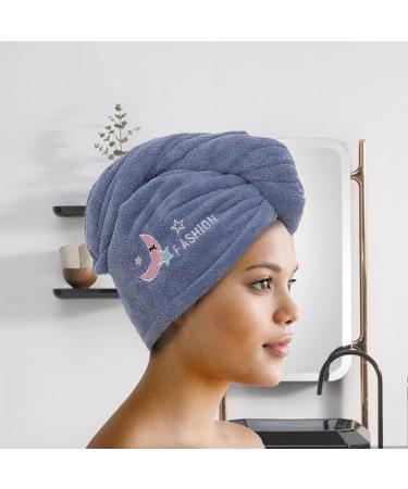 Microfiber 4-Part Hair Towel Set | Soft Absorbent Quick-Drying Turban for Curly Hair | Ideal for Wet Hair Care - Buy Online on GoSupps.com