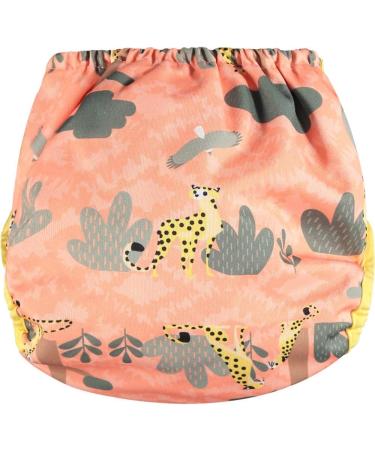 Close Parent Eco-Friendly Bamboo Nappy Wrap in Pink Cheetah APLIX | Waterproof | Birth to Potty Fit 0-36 Months - Buy Online on GoSupps.com