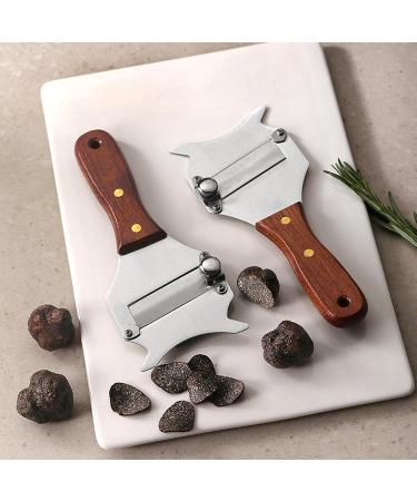 Fulenyi Professional Chocolate Razor - Stainless Steel Truffle Cutter & Grater with Rosewood Handle | Premium Cooking Accessories - Buy Online on GoSupps.com