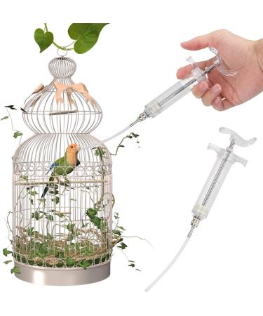 Podanfamty Hand Baby Birds Feeding Accessories - 2pcs Pipage Spraying Pipes for Small Pets (20ml) - Ideal for Bird Care & Hand Feeding - Buy Online on GoSupps.com