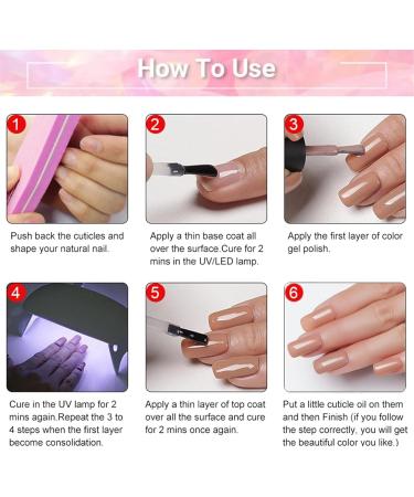 TBeautfave Jelly Gel Nail Polish Sheer Pink Translucent Gel Nail Polish Soak off UV LED Nude French Gel Polish Varnish Natural Nail Polish Color for DIY Nail Art at Home Plum - Buy Online on GoSupps.com