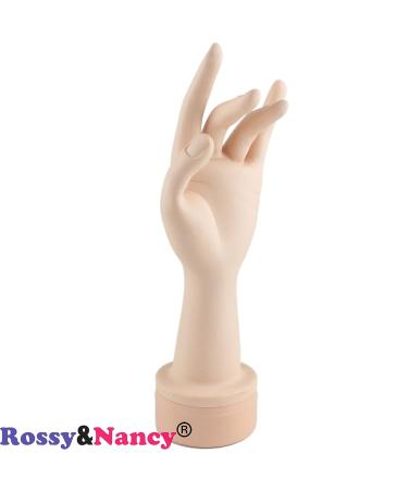 Voloria Flexible Mannequin Hand Nail Display - Left Hand with Soft Fingers for Practice Manicure Nails - Buy Online on GoSupps.com